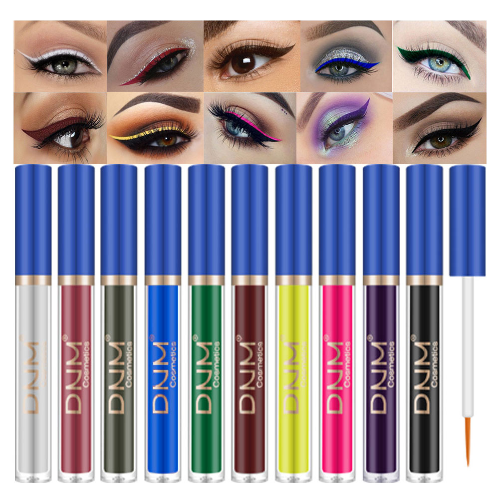 18 Colors Colored Retractable Matte Gel Eyeliner Colorful Pencil Pen — evpct