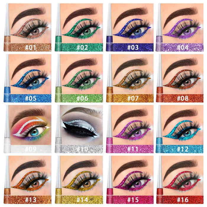 8 Colors Glitter Eyeliner Liquid Makeup Set delineadores de colores,e —  evpct