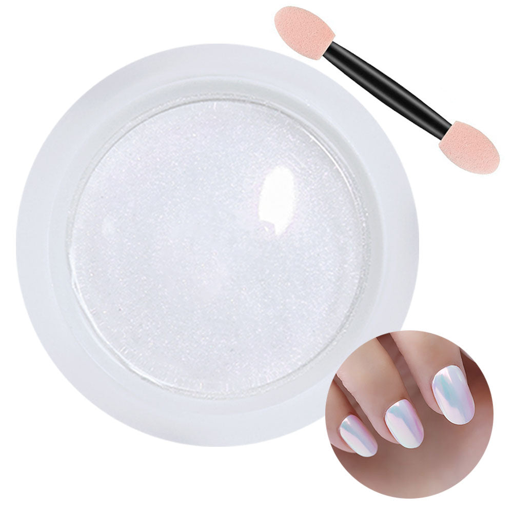 evpct 2 Pcs Neon Nail Powder,Chrome Nail Powders Metallic Nail Art Po